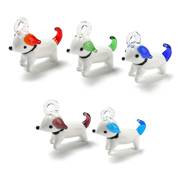 PandaHall Handmade Lampwork Puppy Pendants, Cartoon Dog, Colorful, 34x30mm Lampwork Dog Multicolor
PandaHall Handmade Lampwork Puppy Pendants, Cartoon Dog, Colorful, 34x30mm Lampwork Dog Multicolor