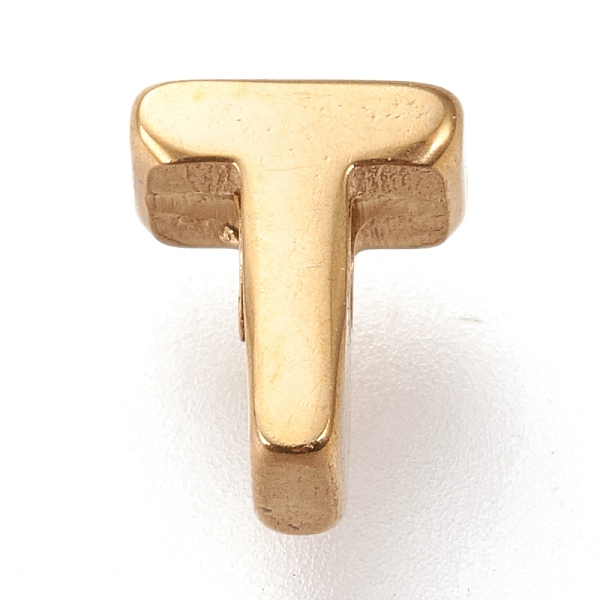 PandaHall 304 Stainless Steel 2-Side Polished Beads, Golden, Letter.T, 5x6x3mm, Hole: 1.8mm 304 Stainless Steel Letter T
PandaHall 304 Stainless Steel 2-Side Polished Beads, Golden, Letter.T, 5x6x3mm, Hole: 1.8mm 304 Stainless Steel Letter T