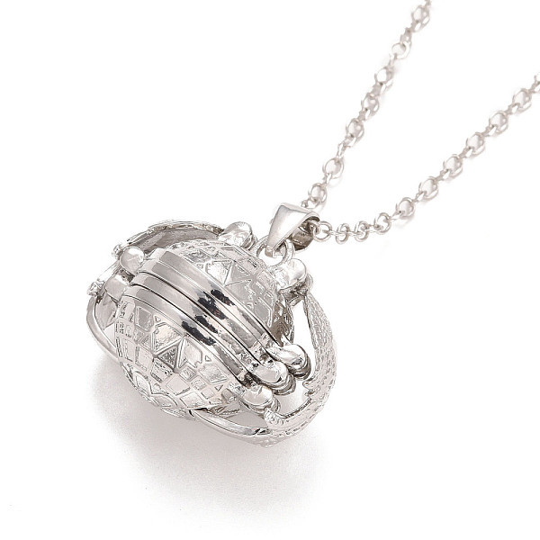 PandaHall Alloy Multi Picture Photo Ball with Wings Locket Pendant Necklace for Women, Platinum, 24.41~24.8 inch(62~63cm) Alloy
PandaHall Alloy Multi Picture Photo Ball with Wings Locket Pendant Necklace for Women, Platinum, 24.41~24.8 inch(62~63cm) Alloy