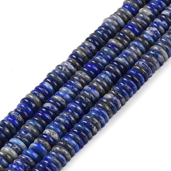 PandaHall Natural Lapis Lazuli Beads Strands, Rondelle, 6~6.5x2~2.5mm, Hole: 1mm, about 181~191pcs/strand, 15.16~15.35''(38.5~39.1cm) Lapis...
PandaHall Natural Lapis Lazuli Beads Strands, Rondelle, 6~6.5x2~2.5mm, Hole: 1mm, about 181~191pcs/strand, 15.16~15.35''(38.5~39.1cm) Lapis...