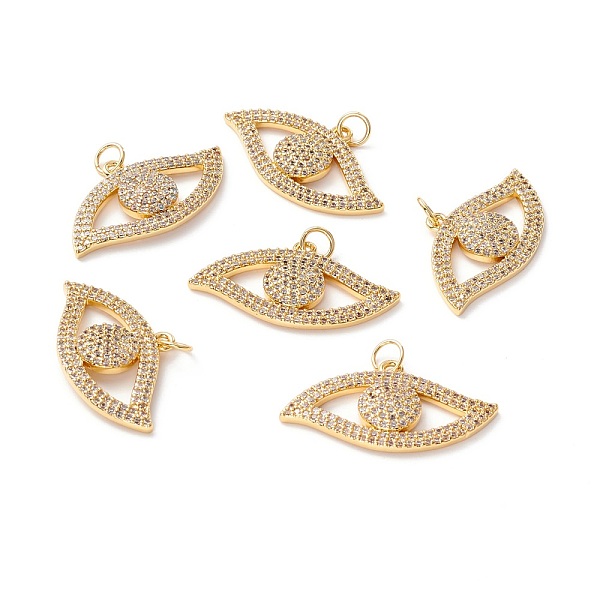 PandaHall Brass Micro Pave Clear Cubic Zirconia Pendants, with Jump Ring, Long-Lasting Plated, Lead Free & Cadmium Free & Nickel Free, Eye...
PandaHall Brass Micro Pave Clear Cubic Zirconia Pendants, with Jump Ring, Long-Lasting Plated, Lead Free & Cadmium Free & Nickel Free, Eye...
