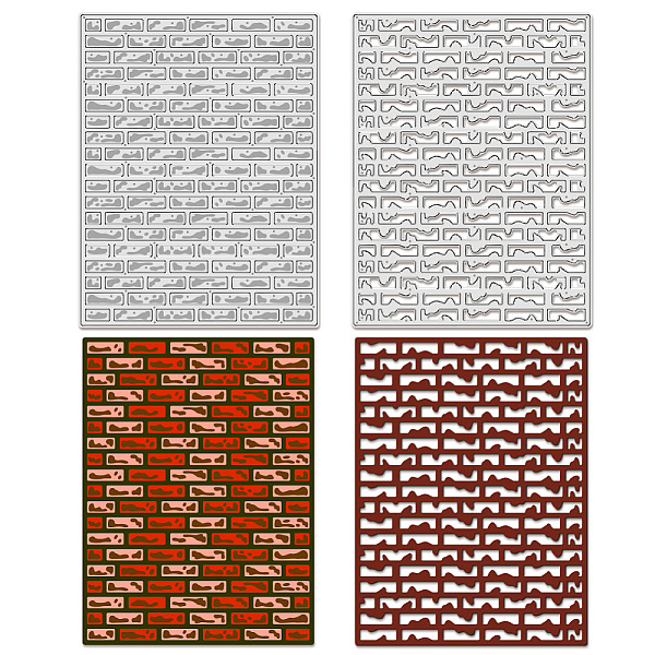 PandaHall BENECREAT 2 Pcs Wall Background Carbon Steel Die Cuts, 5.3x4 Inch Brick Wall Cutting Dies, Metal Embossing Stencils for...
PandaHall BENECREAT 2 Pcs Wall Background Carbon Steel Die Cuts, 5.3x4 Inch Brick Wall Cutting Dies, Metal Embossing Stencils for...