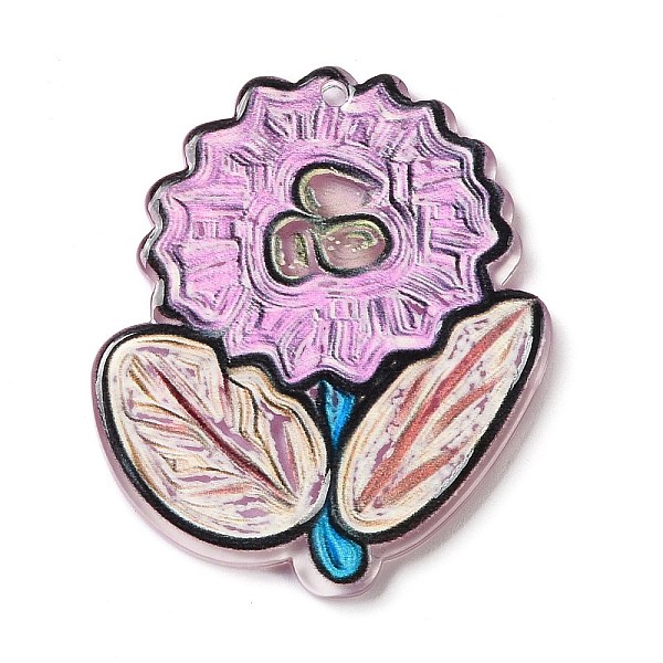 PandaHall Colorful Acrylic Pendants, Flower, Plum, 36x32x2.5mm, Hole: 1.6mm Acrylic Flower Purple
PandaHall Colorful Acrylic Pendants, Flower, Plum, 36x32x2.5mm, Hole: 1.6mm Acrylic Flower Purple