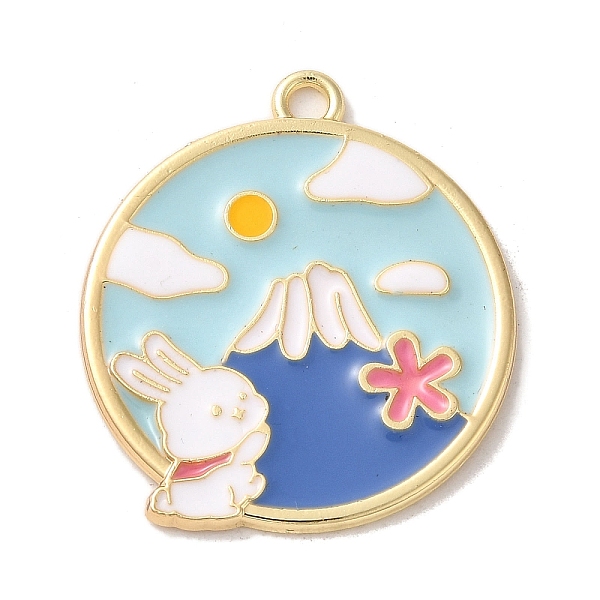 PandaHall Alloy Enamel Pendants, Golden, Flat Round with Rabbit Charm, Light Blue, 28x25x1.5mm, Hole: 2mm Alloy+Enamel Flat Round Blue
PandaHall Alloy Enamel Pendants, Golden, Flat Round with Rabbit Charm, Light Blue, 28x25x1.5mm, Hole: 2mm Alloy+Enamel Flat Round Blue