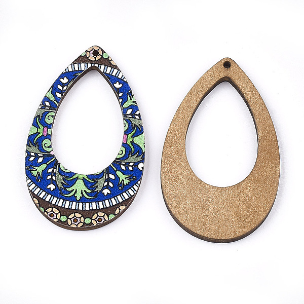 PandaHall Printed Basswood Pendants, Back Random Color, teardrop, Colorful, 49.5x29.5x3mm, Hole: 1.5mm Wood Teardrop
PandaHall Printed Basswood Pendants, Back Random Color, teardrop, Colorful, 49.5x29.5x3mm, Hole: 1.5mm Wood Teardrop