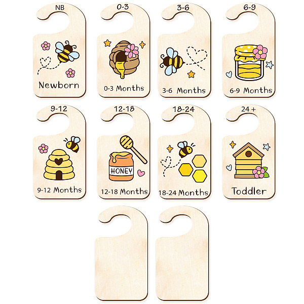 PandaHall CRASPIRE 10Pcs Wood Baby Wardrobe Dividers Bees Nursery Decor from Newborn to 36 Month Closet Yellow Organizers Hanger Seperaters..., Multicolor
PandaHall CRASPIRE 10Pcs Wood Baby Wardrobe Dividers Bees Nursery Decor from Newborn to 36 Month Closet Yellow Organizers Hanger Seperaters..., Multicolor
