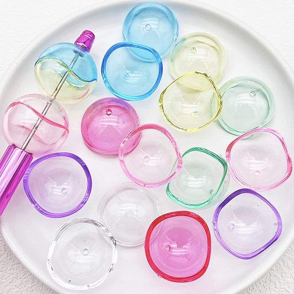 PandaHall Transparent Acrylic Bead Cone, Half Round, Mixed Color, 29x20mm, Hole: 1.6mm Acrylic Multicolor
PandaHall Transparent Acrylic Bead Cone, Half Round, Mixed Color, 29x20mm, Hole: 1.6mm Acrylic Multicolor