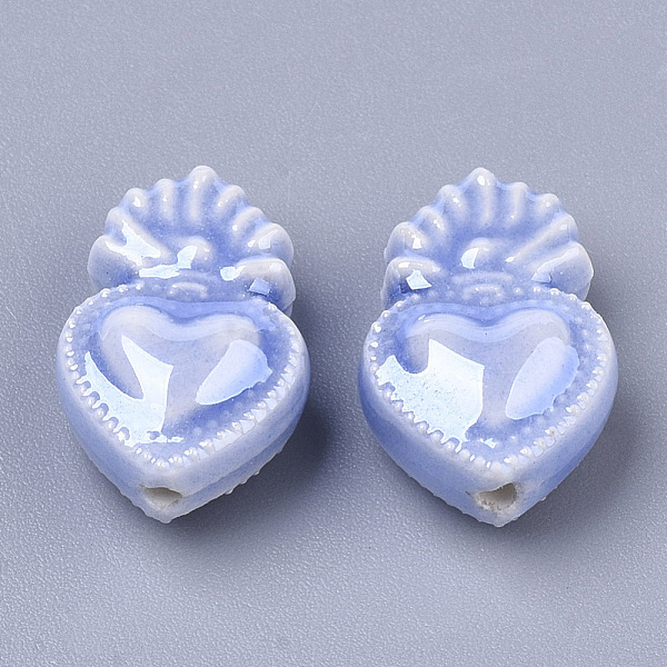 PandaHall Handmade Porcelain Beads, Bright Glazed Porcelain Style, Heart, Medium Slate Blue, 16x10.5x6.5mm, Hole: 1.2mm Porcelain Heart..., Purple
PandaHall Handmade Porcelain Beads, Bright Glazed Porcelain Style, Heart, Medium Slate Blue, 16x10.5x6.5mm, Hole: 1.2mm Porcelain Heart..., Purple