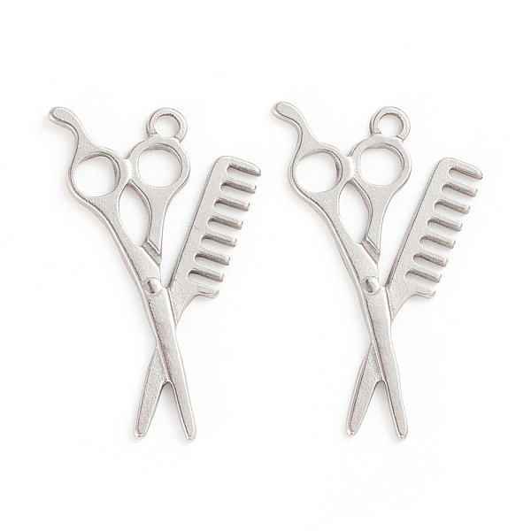 PandaHall 304 Stainless Steel Pendants, Hair Scissor, Stainless Steel Color, 33.5x22x1mm, Hole: 2.5mm 304 Stainless Steel Tool
PandaHall 304 Stainless Steel Pendants, Hair Scissor, Stainless Steel Color, 33.5x22x1mm, Hole: 2.5mm 304 Stainless Steel Tool