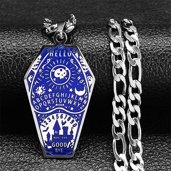 PandaHall 304 Stainless Steel Enamel Pendant Necklaces for Women Men, Coffin with Word, Stainless Steel Color, 23.58 inch(59.9cm) 304...
PandaHall 304 Stainless Steel Enamel Pendant Necklaces for Women Men, Coffin with Word, Stainless Steel Color, 23.58 inch(59.9cm) 304...