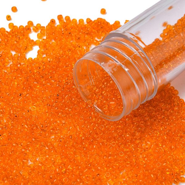 PandaHall 12/0 Glass Seed Beads, Transparent, Round, Orange, 2mm, Hole: 1mm, about 3100pcs/50g Glass Orange
PandaHall 12/0 Glass Seed Beads, Transparent, Round, Orange, 2mm, Hole: 1mm, about 3100pcs/50g Glass Orange