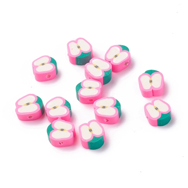 PandaHall Handmade Polymer Clay Beads, Apple Slice, Hot Pink, 9.5~11x9~10x4.5~4.7mm, Hole: 1.6mm Polymer Clay Fruit
PandaHall Handmade Polymer Clay Beads, Apple Slice, Hot Pink, 9.5~11x9~10x4.5~4.7mm, Hole: 1.6mm Polymer Clay Fruit