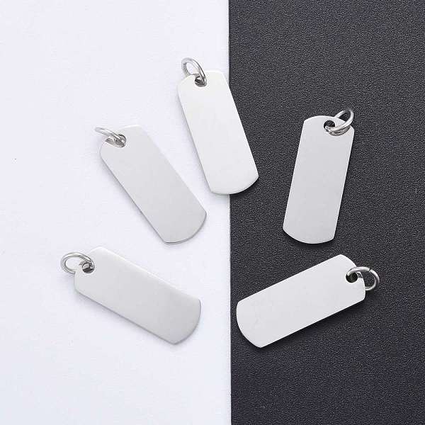 PandaHall 201 Stainless Steel Pendants, Manual Polishing, Rectangle, Stamping Blank Tag, Stainless Steel Color, 20x8x1mm, Hole: 3.5mm 201...
PandaHall 201 Stainless Steel Pendants, Manual Polishing, Rectangle, Stamping Blank Tag, Stainless Steel Color, 20x8x1mm, Hole: 3.5mm 201...