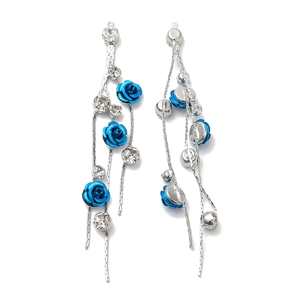 PandaHall Platinum Brass with Glass Rhinestone Tassel Big Pendants, Acrylic Flower Charms, Deep Sky Blue, 85mm, Hole: 1mm Brass
PandaHall Platinum Brass with Glass Rhinestone Tassel Big Pendants, Acrylic Flower Charms, Deep Sky Blue, 85mm, Hole: 1mm Brass