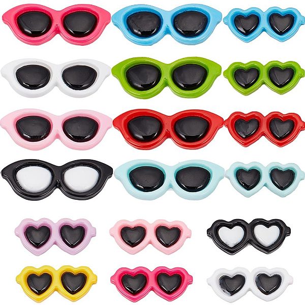 PandaHall SUNNYCLUE 60Pcs 2 Styles Opaque Resin Cabochons, Heart Glasses & Glasses, Mixed Color, 29.5~42x12.5~16x3.5~4mm, 30pcs/style Resin..., Multicolor
PandaHall SUNNYCLUE 60Pcs 2 Styles Opaque Resin Cabochons, Heart Glasses & Glasses, Mixed Color, 29.5~42x12.5~16x3.5~4mm, 30pcs/style Resin..., Multicolor