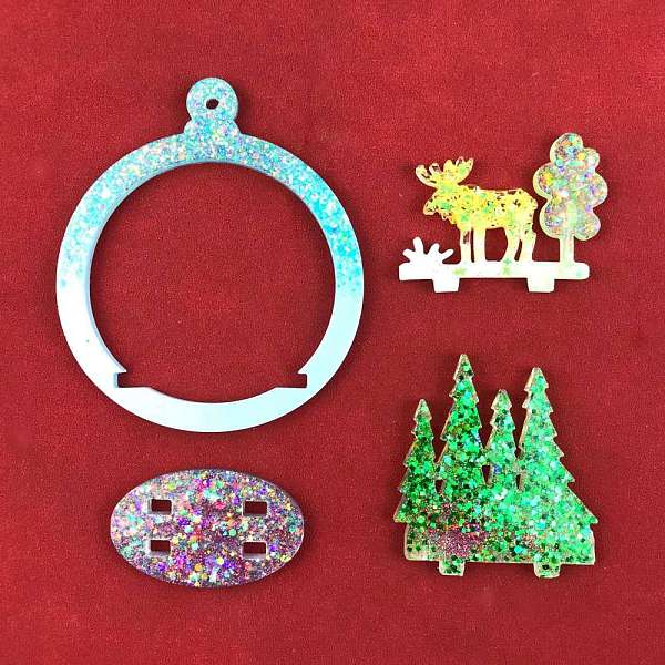 PandaHall DIY Christmas Theme Silicone Molds, Resin Casting Molds, For UV Resin, Epoxy Resin Craft Making, Christmas Tree with Reindeer...
PandaHall DIY Christmas Theme Silicone Molds, Resin Casting Molds, For UV Resin, Epoxy Resin Craft Making, Christmas Tree with Reindeer...