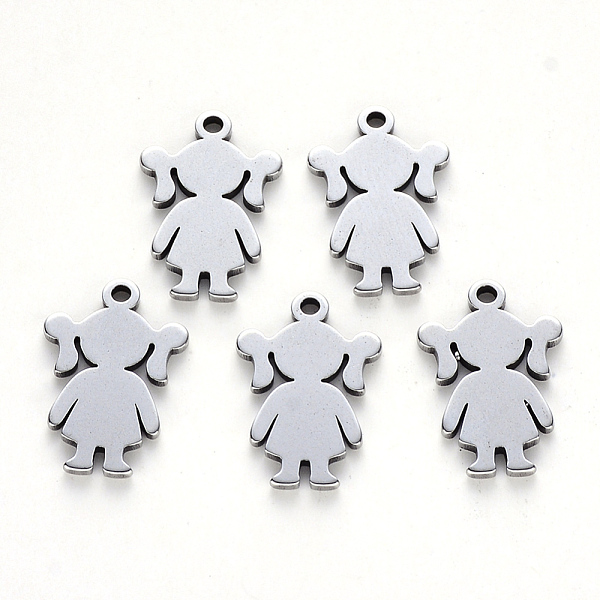 PandaHall 304 Stainless Steel Pendants, Laser Cut, Girl, Stainless Steel Color, 17x11x1mm, Hole: 1.4mm 304 Stainless Steel Human
PandaHall 304 Stainless Steel Pendants, Laser Cut, Girl, Stainless Steel Color, 17x11x1mm, Hole: 1.4mm 304 Stainless Steel Human
