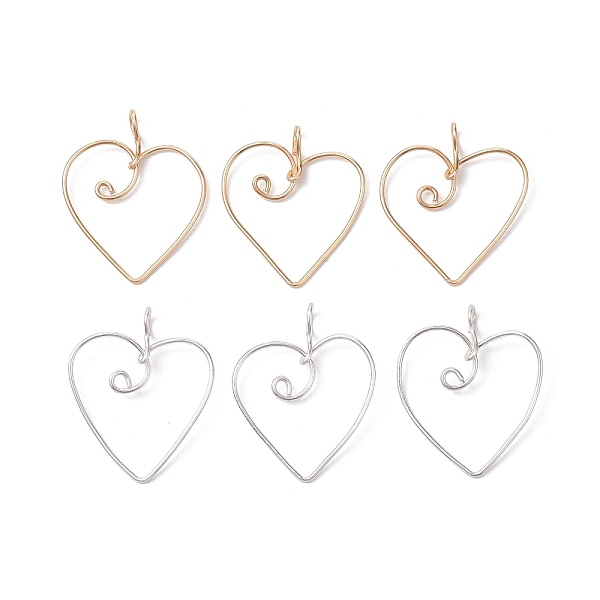 PandaHall Brass Pendants, Heart, Mixed Color, 30x27.5x1mm, Hole: 2.5mm, about 6Pcs/Set Brass Heart
PandaHall Brass Pendants, Heart, Mixed Color, 30x27.5x1mm, Hole: 2.5mm, about 6Pcs/Set Brass Heart