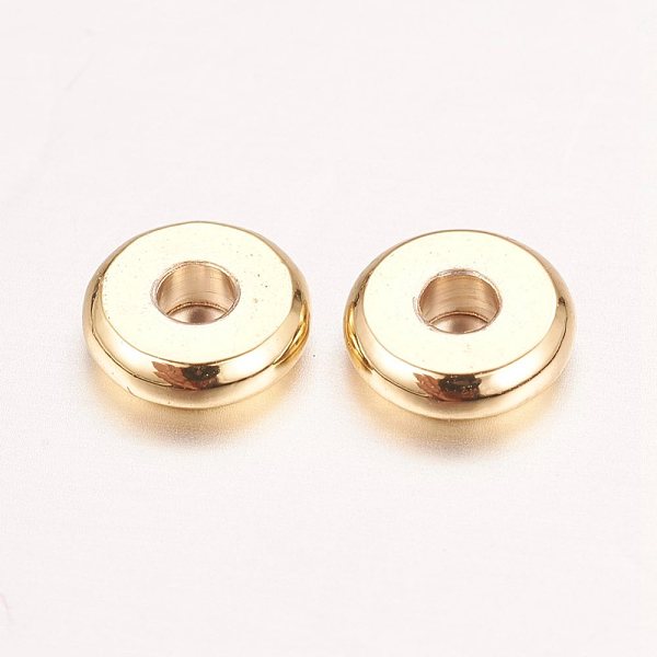 PandaHall Real 18K Gold Plated Brass Spacer Beads, Nickel Free, Flat Round, 6x1.5mm, Hole: 2mm Brass Flat Round
PandaHall Real 18K Gold Plated Brass Spacer Beads, Nickel Free, Flat Round, 6x1.5mm, Hole: 2mm Brass Flat Round