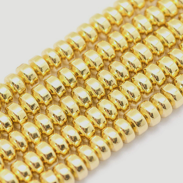 PandaHall Electroplate Non-magnetic Synthetic Hematite Beads Strands, Grade AA, Long-Lasting Plated, Rondelle, Golden Plated, 3x2mm, Hole...
PandaHall Electroplate Non-magnetic Synthetic Hematite Beads Strands, Grade AA, Long-Lasting Plated, Rondelle, Golden Plated, 3x2mm, Hole...