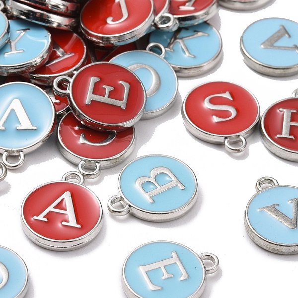 PandaHall Platinum Plated Alloy Enamel Charms, Cadmium Free & Lead Free, Enamelled Sequins, Flat Round with Letter, Mixed Color, Random..., Multicolor
PandaHall Platinum Plated Alloy Enamel Charms, Cadmium Free & Lead Free, Enamelled Sequins, Flat Round with Letter, Mixed Color, Random..., Multicolor