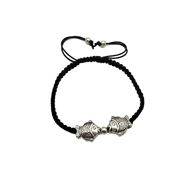 PandaHall New Chinese style Chinese style Alloy Fish Bead Braided Bead Style bracelet, neutral style bracelet, high-end male accessory Alloy..., Black
PandaHall New Chinese style Chinese style Alloy Fish Bead Braided Bead Style bracelet, neutral style bracelet, high-end male accessory Alloy..., Black