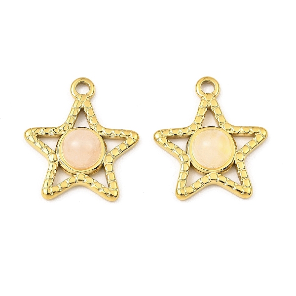 PandaHall Natural Rose Quartz Pendants, Ion Plating(IP) 316 Stainless Steel Star Charms, Real 24K Gold Plated, 20x17.5x5mm, Hole: 1.8mm Rose...
PandaHall Natural Rose Quartz Pendants, Ion Plating(IP) 316 Stainless Steel Star Charms, Real 24K Gold Plated, 20x17.5x5mm, Hole: 1.8mm Rose...
