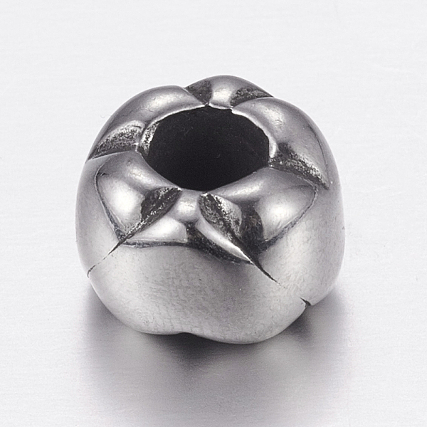 PandaHall 304 Stainless Steel European Beads, Large Hole Beads, Rondelle, Antique Silver, 11x8mm, Hole: 5mm 304 Stainless Steel Rondelle
PandaHall 304 Stainless Steel European Beads, Large Hole Beads, Rondelle, Antique Silver, 11x8mm, Hole: 5mm 304 Stainless Steel Rondelle