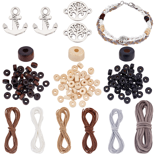 PandaHall Wrap Bracelets Kit for Men Women, 120pcs Flat Round Wood Beads Cord Leather Bracelet Making Kit for Making Vintage Ethnic Tribal..., Multicolor
PandaHall Wrap Bracelets Kit for Men Women, 120pcs Flat Round Wood Beads Cord Leather Bracelet Making Kit for Making Vintage Ethnic Tribal..., Multicolor
