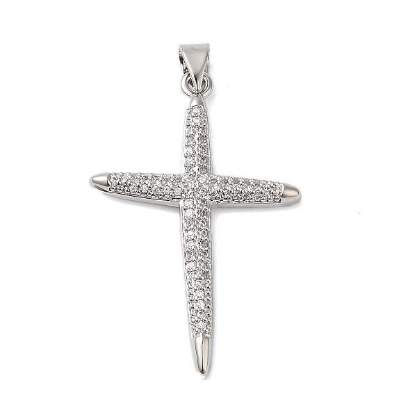 PandaHall Rack Plating Brass & Clear Cubic Zirconia Pendants, Cadmium Free & Lead Free, Long-Lasting Plated, Corss, Platinum...
PandaHall Rack Plating Brass & Clear Cubic Zirconia Pendants, Cadmium Free & Lead Free, Long-Lasting Plated, Corss, Platinum...