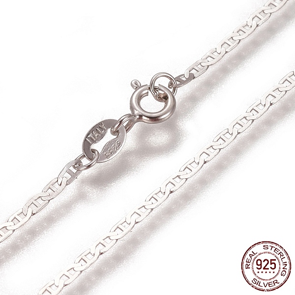 PandaHall Rhodium Plated 925 Sterling Silver Mariner Link Chain Necklaces, with Spring Ring Clasps, Platinum, 17.7 inch(45cm) Sterling...
PandaHall Rhodium Plated 925 Sterling Silver Mariner Link Chain Necklaces, with Spring Ring Clasps, Platinum, 17.7 inch(45cm) Sterling...