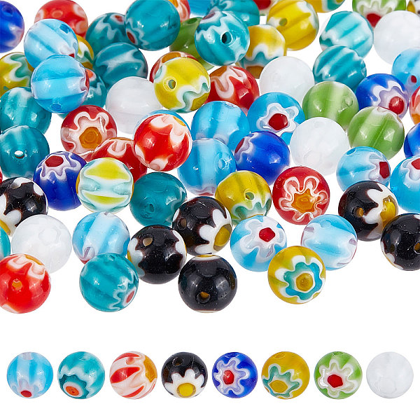 PandaHall SUNNYCLUE 1 Box 160Pcs 8 Colors 8MM Handmade Lampwork Glass Beads Flower Glass Bead Spring Round Beads Millefiori Bead Strands..., Multicolor
PandaHall SUNNYCLUE 1 Box 160Pcs 8 Colors 8MM Handmade Lampwork Glass Beads Flower Glass Bead Spring Round Beads Millefiori Bead Strands..., Multicolor