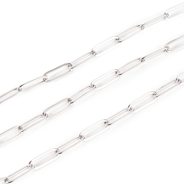 PandaHall 304 Stainless Steel Paperclip Chains, Drawn Elongated Cable Chains, Soldered, with Spool, Stainless Steel Color,10x3.5x0.8mm...
PandaHall 304 Stainless Steel Paperclip Chains, Drawn Elongated Cable Chains, Soldered, with Spool, Stainless Steel Color,10x3.5x0.8mm...