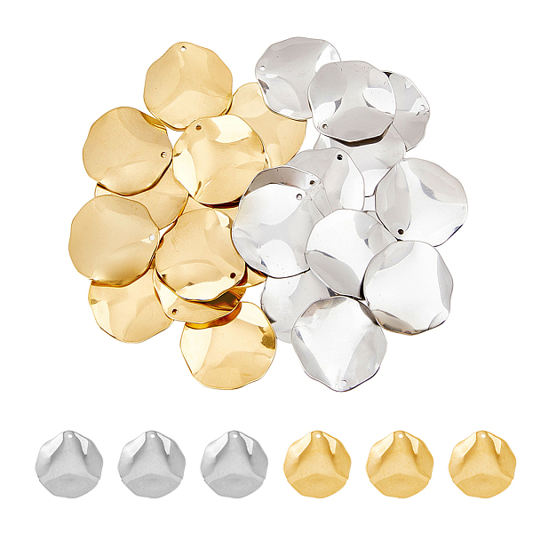 PandaHall DICOSMETIC 32Pcs 2 Colors 304 Stainless Steel Pendant, Hammered Charms, Curved Flat Round, Golden & Stainless Steel Color...
PandaHall DICOSMETIC 32Pcs 2 Colors 304 Stainless Steel Pendant, Hammered Charms, Curved Flat Round, Golden & Stainless Steel Color...