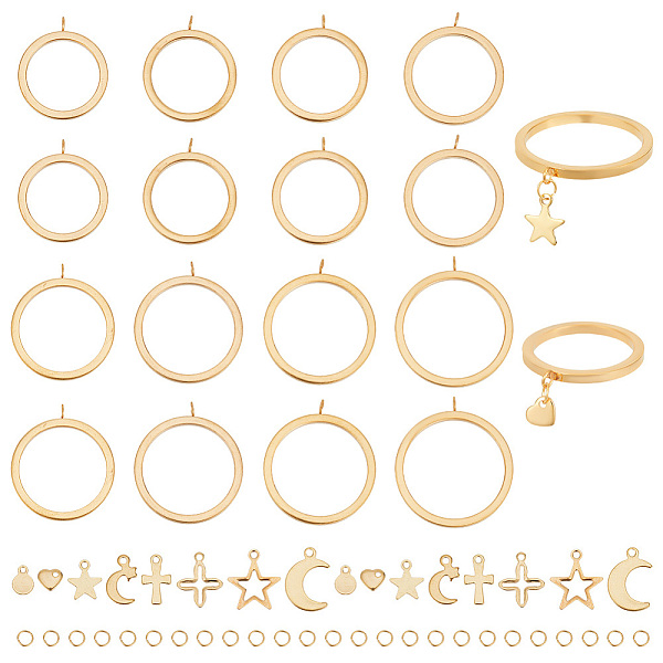 PandaHall DELORIGIN DIY Charms Finger Ring Making Kit, Including 304 Stainless Steel Loop Ring Base & Pendants & Jump Rings, Star & Cross &...
PandaHall DELORIGIN DIY Charms Finger Ring Making Kit, Including 304 Stainless Steel Loop Ring Base & Pendants & Jump Rings, Star & Cross &...