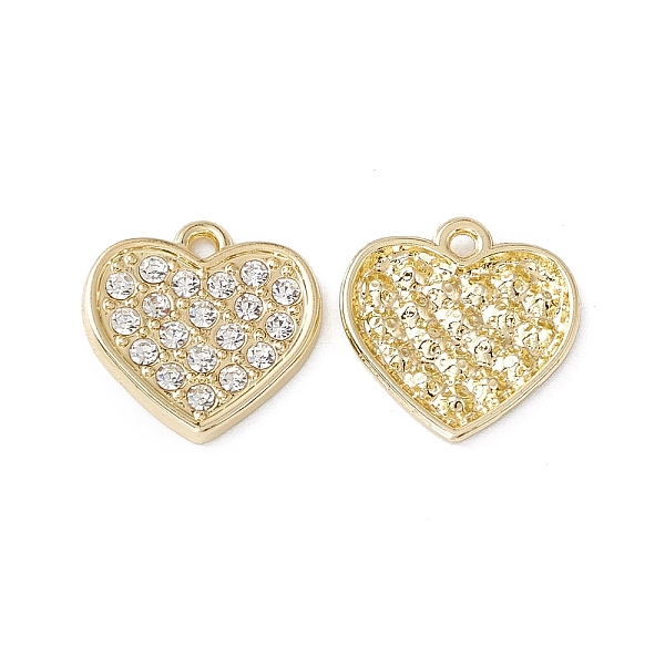 PandaHall Rack Plating Alloy Pendants, with Crystal Rhinestone, Heart, Light Gold, 14.5x14.5x2mm, Hole: 1.4mm Alloy+Rhinestone Heart Clear
PandaHall Rack Plating Alloy Pendants, with Crystal Rhinestone, Heart, Light Gold, 14.5x14.5x2mm, Hole: 1.4mm Alloy+Rhinestone Heart Clear
