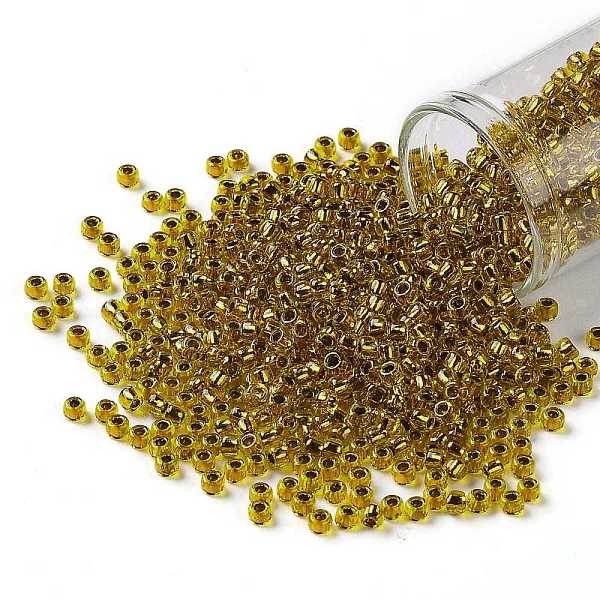 PandaHall TOHO Round Seed Beads, Japanese Seed Beads, (745) Copper Lined Marigold, 8/0, 3mm, Hole: 1mm, about 1110pcs/50g Glass Gold
PandaHall TOHO Round Seed Beads, Japanese Seed Beads, (745) Copper Lined Marigold, 8/0, 3mm, Hole: 1mm, about 1110pcs/50g Glass Gold