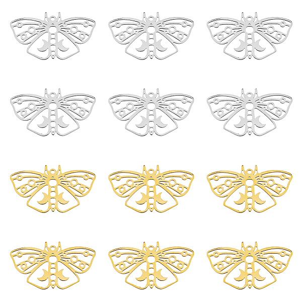 PandaHall DICOSMETIC 2 Colors Hollow Moth Charms Filigree Butterfly Pendant Jewelry Earring Necklace Accessory 201 Stainless Steel Butterfly
PandaHall DICOSMETIC 2 Colors Hollow Moth Charms Filigree Butterfly Pendant Jewelry Earring Necklace Accessory 201 Stainless Steel Butterfly