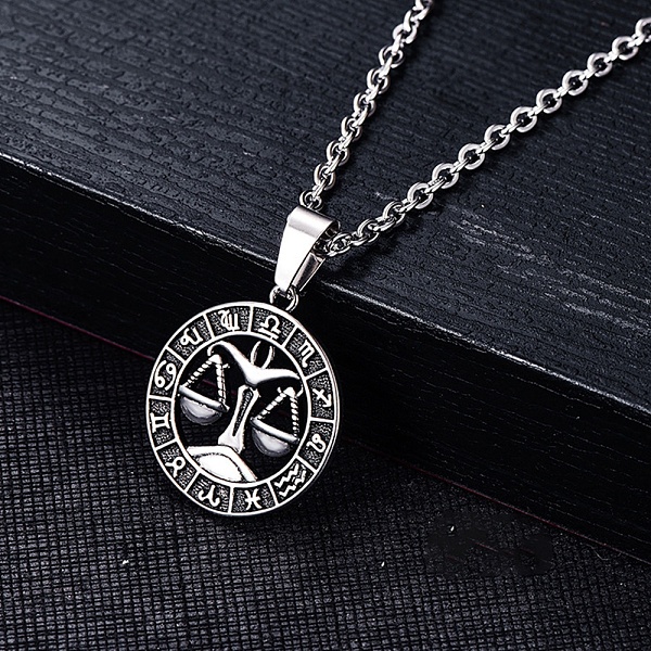 PandaHall Stainless Steel Pendants, Stainless Steel Color, Flat Round with Constellation Charm, Libra, 28x25mm Stainless Steel Libra
PandaHall Stainless Steel Pendants, Stainless Steel Color, Flat Round with Constellation Charm, Libra, 28x25mm Stainless Steel Libra