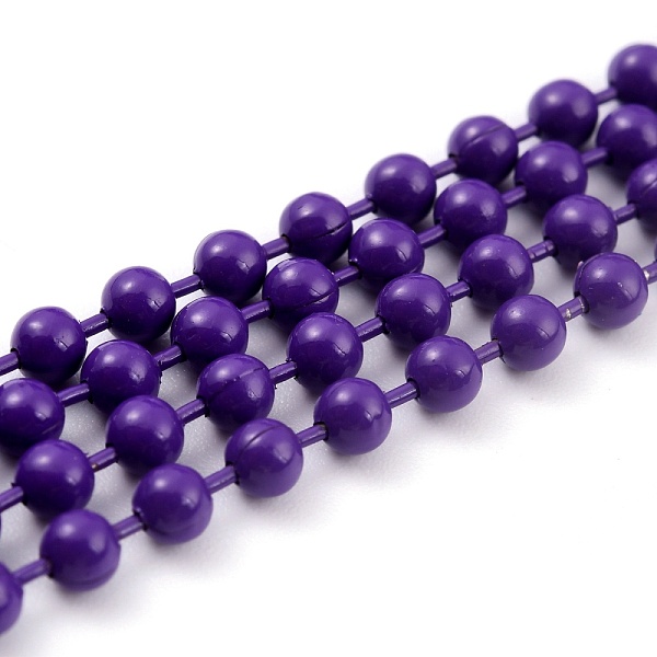 PandaHall Handmade Brass Ball Chains, Soldered, with Spool, Indigo, 2.5mm, 32.8 Feet(10m)/roll Brass Purple
PandaHall Handmade Brass Ball Chains, Soldered, with Spool, Indigo, 2.5mm, 32.8 Feet(10m)/roll Brass Purple