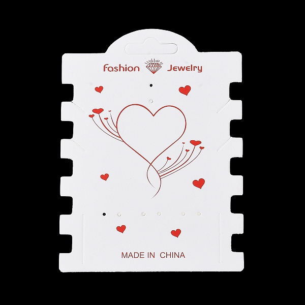 PandaHall Rectangle Paper Hair Tie Display Cards, Heart Print Jewelry Display Cards for Hair Tie, White, 12.1x8.9x0.03cm, Hole: 9x26mm Paper...
PandaHall Rectangle Paper Hair Tie Display Cards, Heart Print Jewelry Display Cards for Hair Tie, White, 12.1x8.9x0.03cm, Hole: 9x26mm Paper...