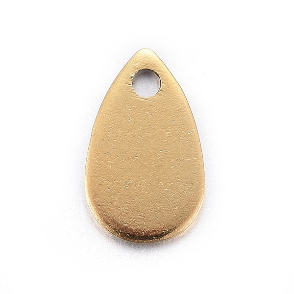 PandaHall Ion Plating(IP) Stainless Steel Charms, teardrop, Stamping Blank Tag, Golden, 10x6x0.6mm, Hole: 1.2mm Stainless Steel Teardrop
PandaHall Ion Plating(IP) Stainless Steel Charms, teardrop, Stamping Blank Tag, Golden, 10x6x0.6mm, Hole: 1.2mm Stainless Steel Teardrop