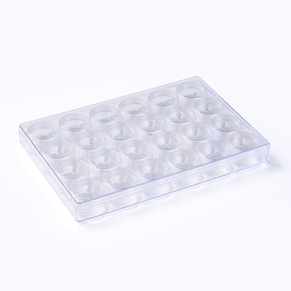 PandaHall Polystyrene Beads Containers, with Lid and 24 Screw Top Canisters, for Jewelry, DIY Art Craft, Rhinestones, Nail Glitter Powder..., Clear
PandaHall Polystyrene Beads Containers, with Lid and 24 Screw Top Canisters, for Jewelry, DIY Art Craft, Rhinestones, Nail Glitter Powder..., Clear