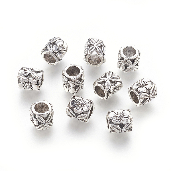 PandaHall Tibetan Style Alloy European Beads, Large Hole Beads, Column, Antique Silver, 9x8.5~9mm, Hole: 5mm Alloy Column
PandaHall Tibetan Style Alloy European Beads, Large Hole Beads, Column, Antique Silver, 9x8.5~9mm, Hole: 5mm Alloy Column