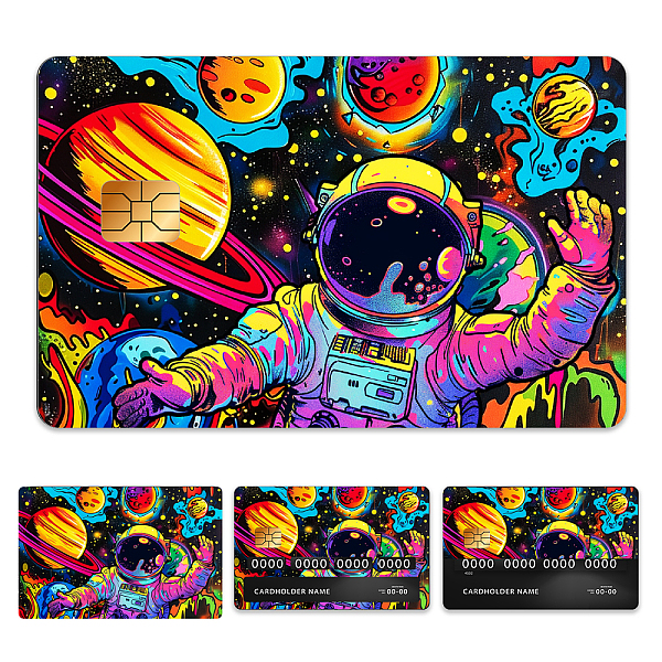 PandaHall Plastic Waterproof Card Stickers, Self-adhesion Card Skin for Bank Card Decor, Rectangle, Spaceman, 140x190mm Plastic Human
PandaHall Plastic Waterproof Card Stickers, Self-adhesion Card Skin for Bank Card Decor, Rectangle, Spaceman, 140x190mm Plastic Human