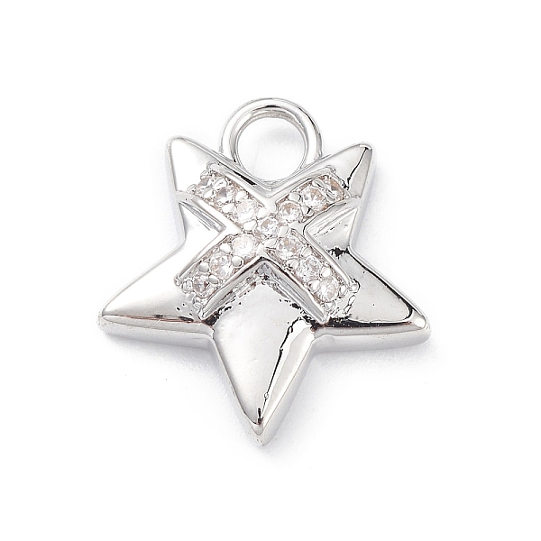 PandaHall Rack Plating Brass Micro Pave Clear Cubic Zirconia Pendants, Star Charms, Long-Lasting Plated, Cadmium Free & Lead Free, Platinum...
PandaHall Rack Plating Brass Micro Pave Clear Cubic Zirconia Pendants, Star Charms, Long-Lasting Plated, Cadmium Free & Lead Free, Platinum...