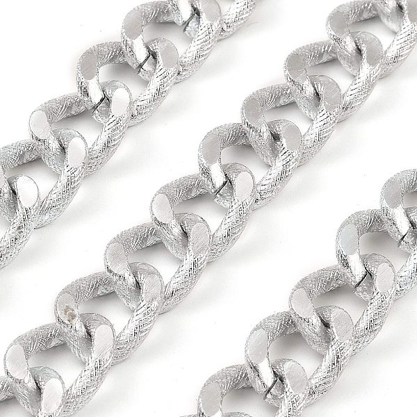PandaHall Aluminium Curb Chains, Unwelded, with Spool, Platinum, 17x13x3mm, about 32.81 Feet(10m)/Roll Aluminum
PandaHall Aluminium Curb Chains, Unwelded, with Spool, Platinum, 17x13x3mm, about 32.81 Feet(10m)/Roll Aluminum