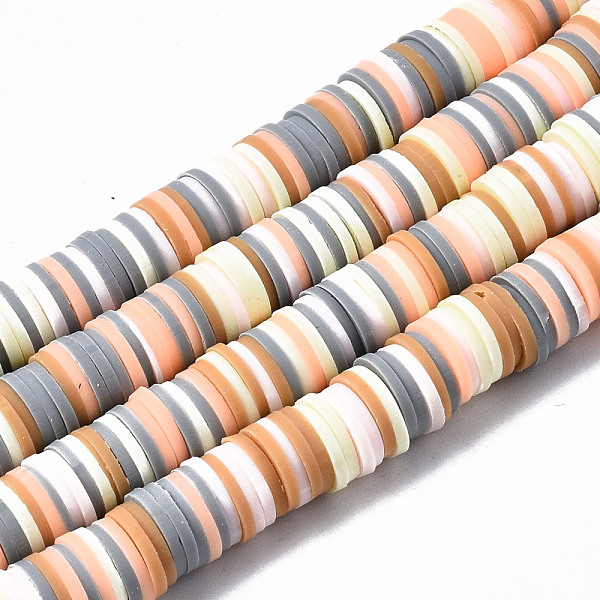 PandaHall Handmade Polymer Clay Beads Strands, for DIY Jewelry Crafts Supplies, Heishi Beads, Disc/Flat Round, Silver, 8x0.5~1mm, Hole: 2mm...
PandaHall Handmade Polymer Clay Beads Strands, for DIY Jewelry Crafts Supplies, Heishi Beads, Disc/Flat Round, Silver, 8x0.5~1mm, Hole: 2mm...
