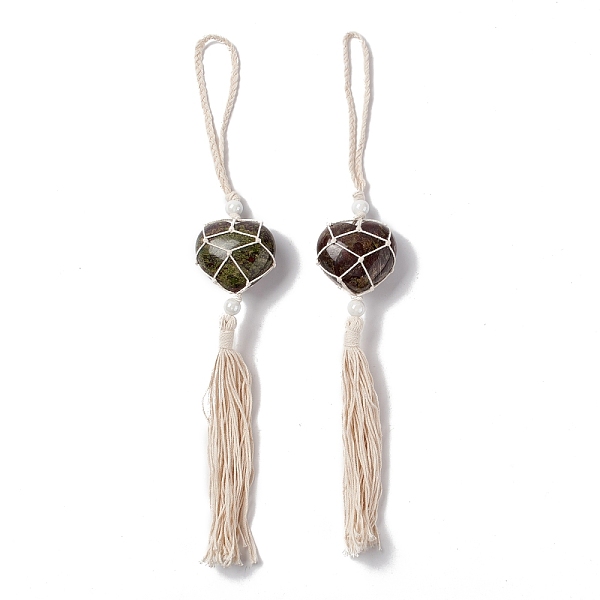 PandaHall Natural Dragon Blood Pendant Decorations, with Acrylic Pearl Beads, Heart, 31~32cm Dragon Blood Heart
PandaHall Natural Dragon Blood Pendant Decorations, with Acrylic Pearl Beads, Heart, 31~32cm Dragon Blood Heart