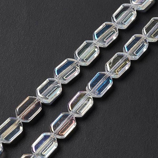 PandaHall Electroplate Glass Beads Strands, AB Color Plated, Rectangle, Clear, 9.5x6~6.5x3.5mm, Hole: 1mm, about 68pcs/strand, 25.59''(65cm)...
PandaHall Electroplate Glass Beads Strands, AB Color Plated, Rectangle, Clear, 9.5x6~6.5x3.5mm, Hole: 1mm, about 68pcs/strand, 25.59''(65cm)...